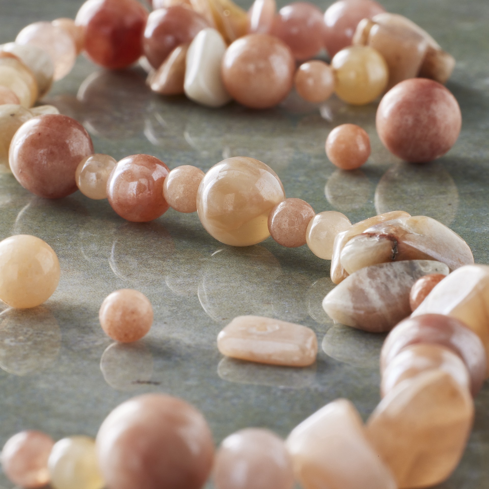 slide 2 of 3, Mixed Sandstone Beads By Bead Landing, 4mm-10mm