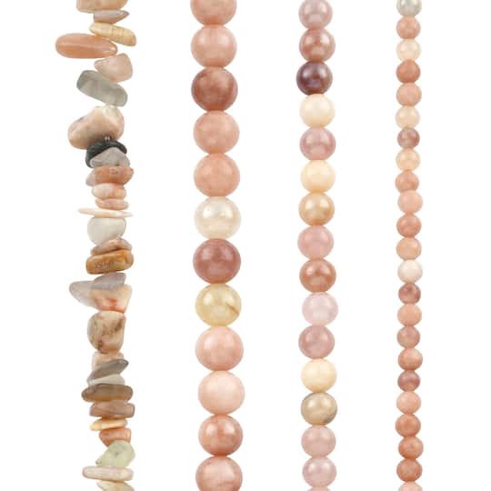 slide 1 of 3, Mixed Sandstone Beads By Bead Landing, 4mm-10mm