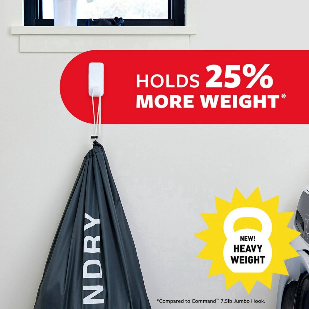 slide 2 of 7, Command 10lb Extra Large Hooks, 2 ct