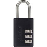 slide 16 of 19, Master Lock Padlock, Set Your Own Combination Luggage Lock, 1-3/16" Wide, 647D, 1 ct