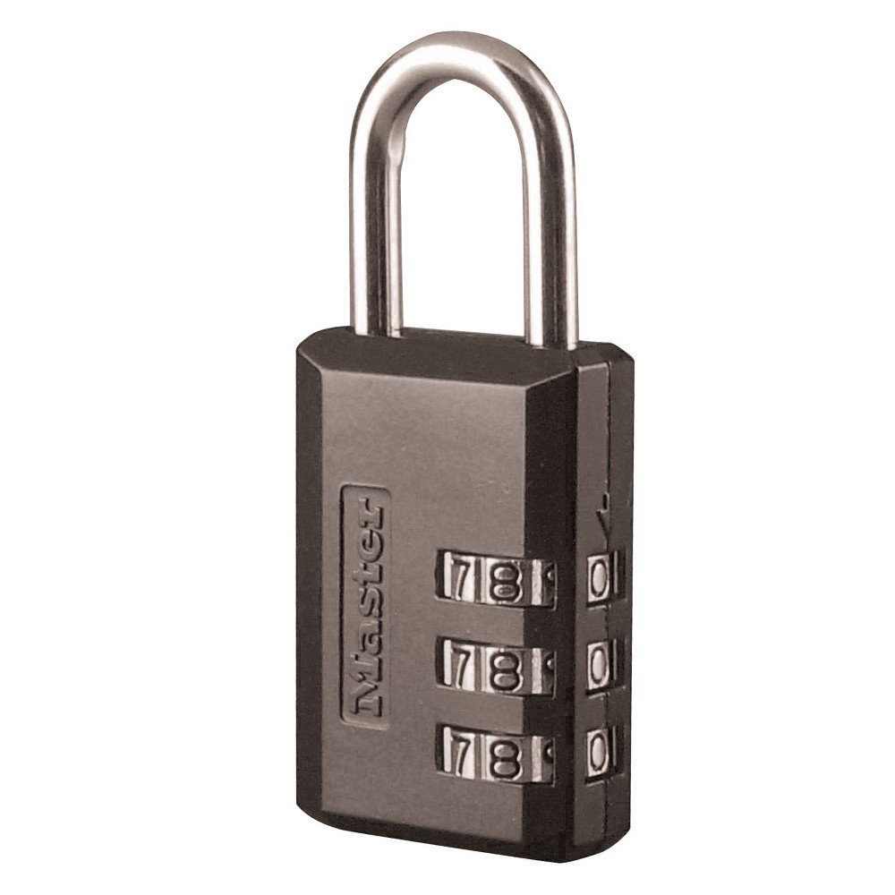 slide 13 of 19, Master Lock Padlock, Set Your Own Combination Luggage Lock, 1-3/16" Wide, 647D, 1 ct