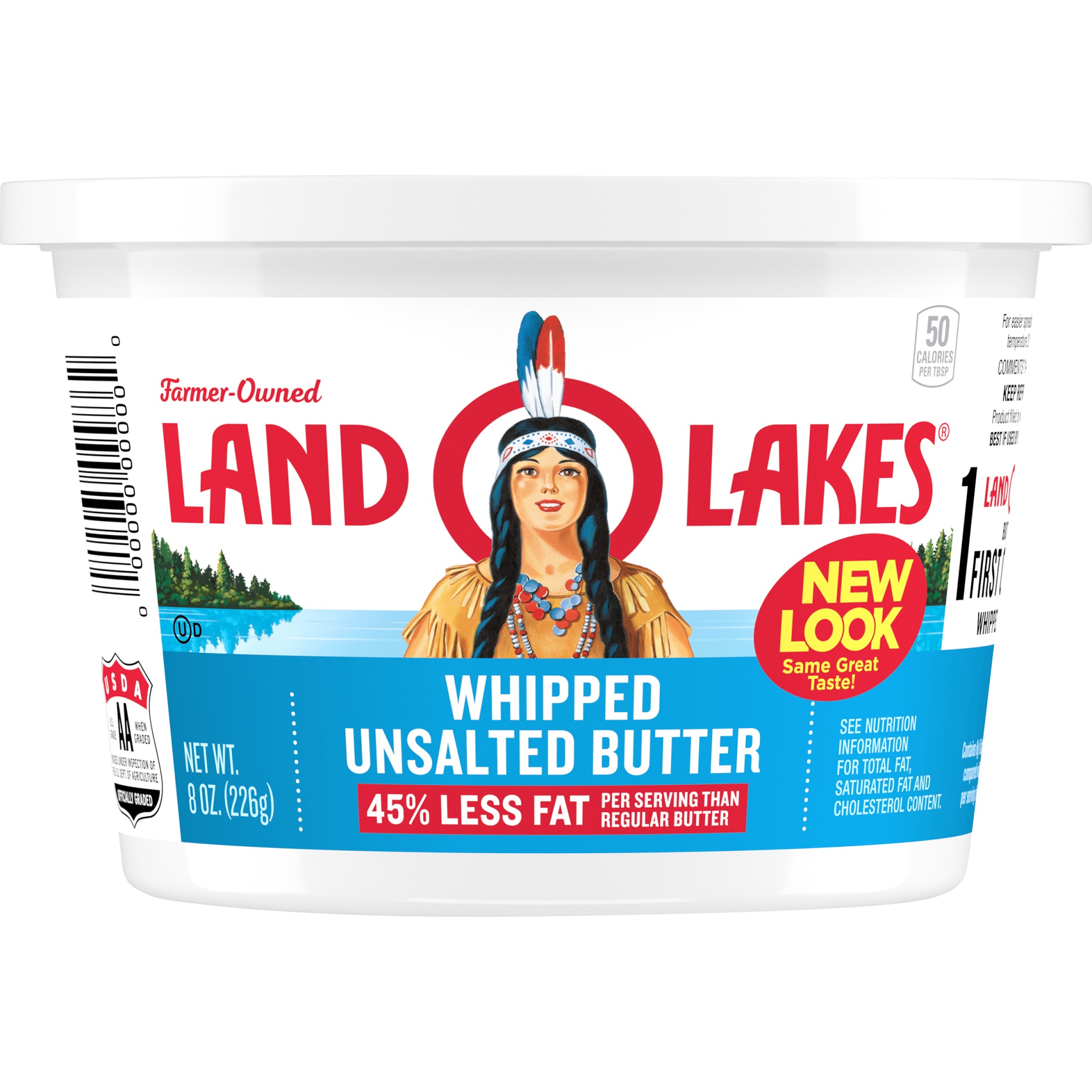 slide 7 of 8, Land O'Lakes Unsalted Whipped Butter, 8 oz