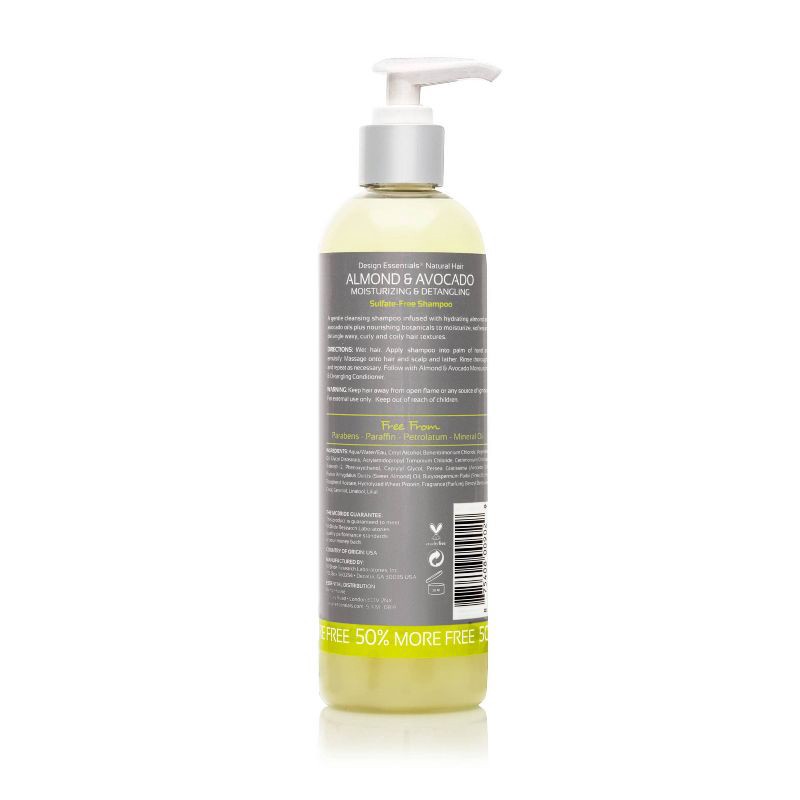 slide 2 of 3, Design Essentials Almond Avocado Shampoo - 12 fl oz, 12 fl oz