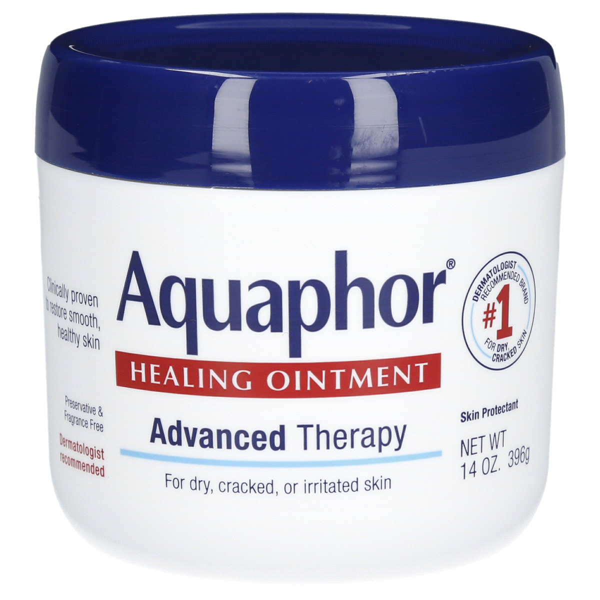 slide 1 of 5, Aquaphor Healing Ointment Skin Protectant Advanced Therapy Moisturizer for Dry and Cracked Skin Unscented - 14oz, 14 oz