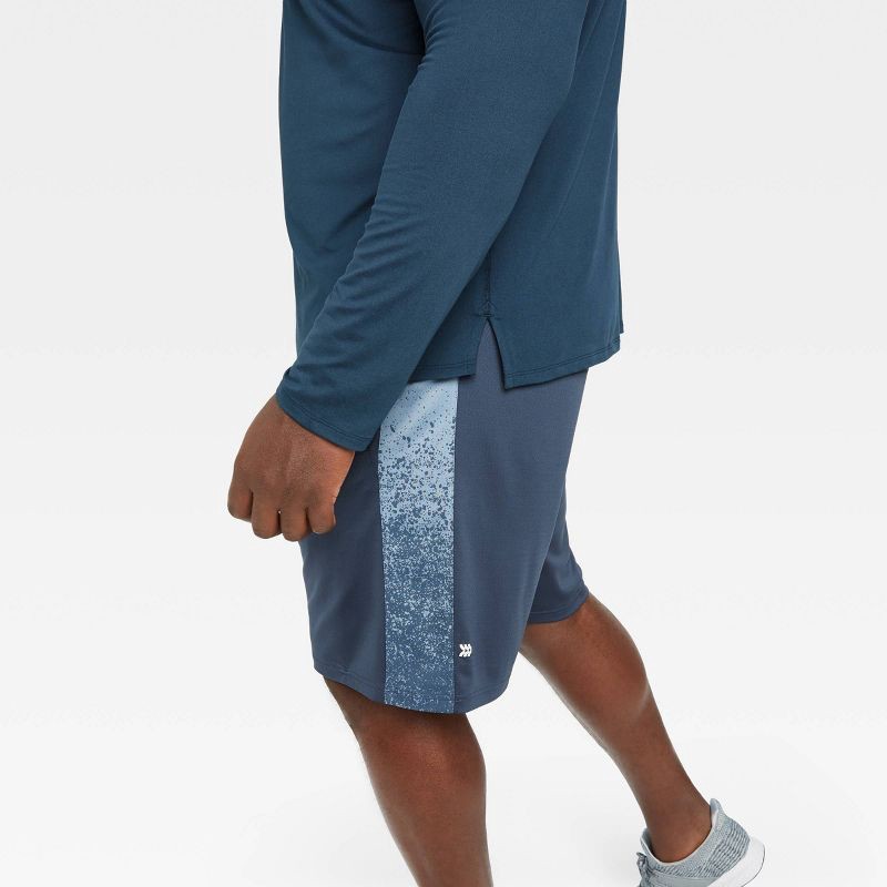 slide 6 of 10, Men's Long Sleeve Performance T-Shirt - All In Motion™ Navy XL: Recycled Polyester, Spandex, Moisture Wicking, Quick Drying, 1 ct