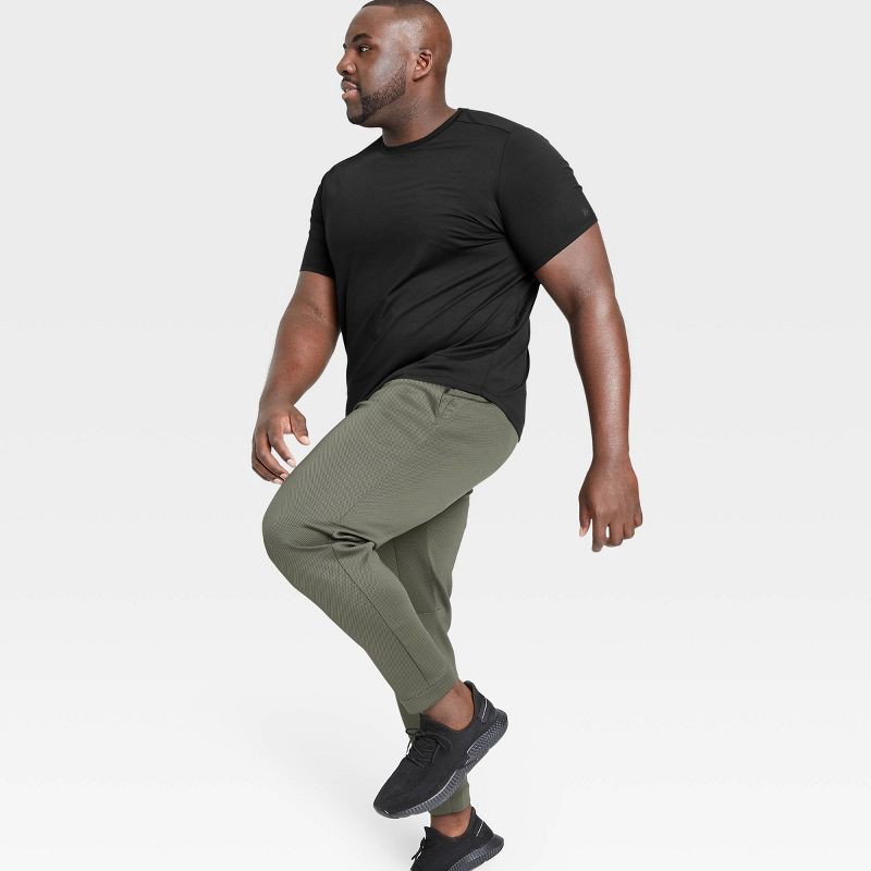 slide 6 of 6, Men's Short Sleeve Soft Stretch T-Shirt - All In Motion™ Black S: Moisture Wicking, Quick Dry, 4-Way Stretch, UPF 50+, 1 ct