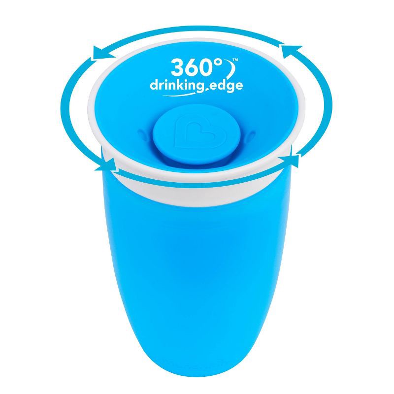 slide 4 of 5, Munchkin Miracle 360 Sippy Cup - 10oz Blue, 10 oz