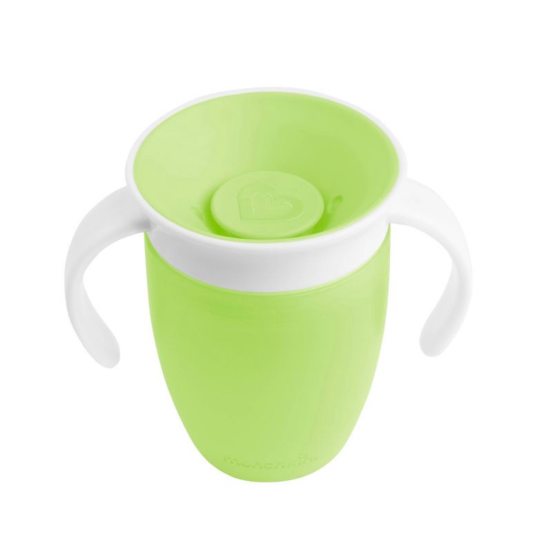 slide 4 of 4, Munchkin Miracle 360? Trainer Cup - Green - 7oz, 7 oz