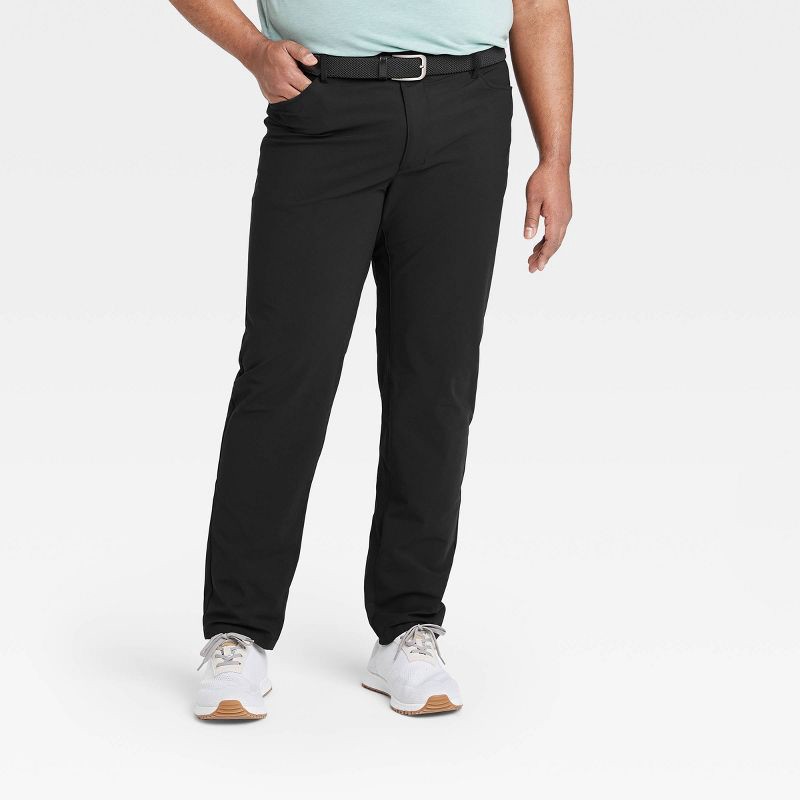 slide 3 of 8, Men's Golf Pants - All In Motion™ Black 36x32, 1 ct
