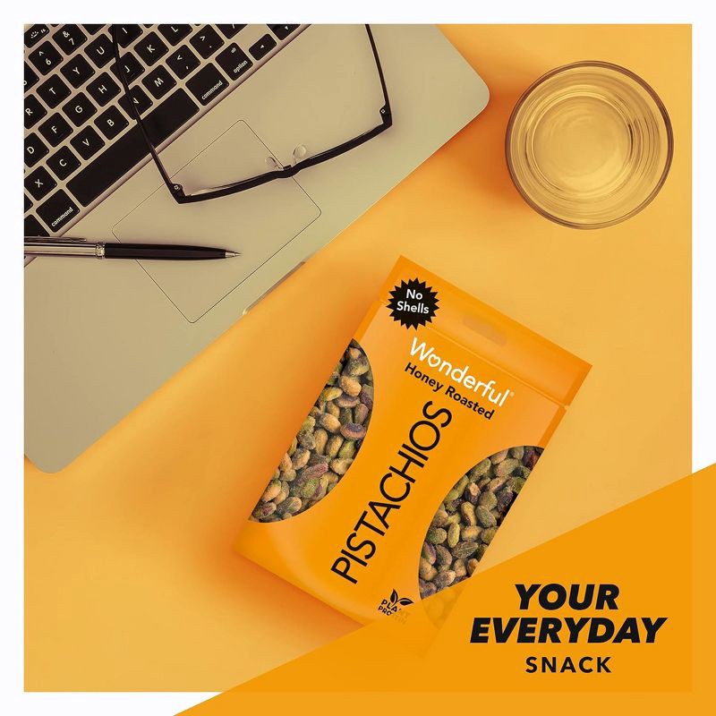slide 4 of 7, Wonderful Pistachios No Shells Honey Roasted - 5.5oz, 5.5 oz