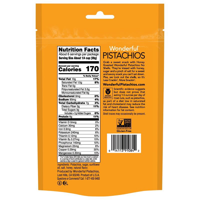 slide 6 of 7, Wonderful Pistachios No Shells Honey Roasted - 5.5oz, 5.5 oz