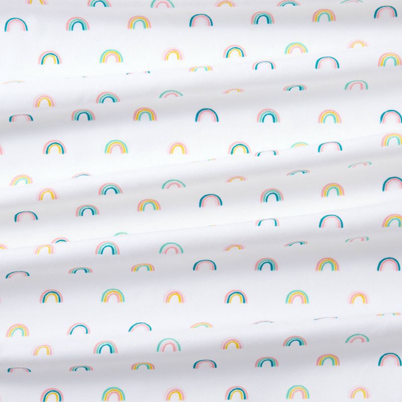 slide 4 of 5, Fitted Crib Sheet Rainbows - Cloud Island™, 1 ct