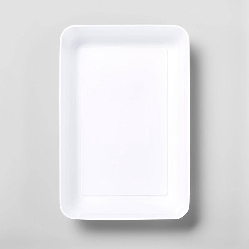 2pk Large Storage Trays White Brightroom™ 2 ct Shipt