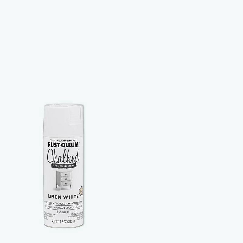 slide 1 of 29, Rust-Oleum 12oz Chalked Ultra Matte Spray Paint Linen White, 12 oz