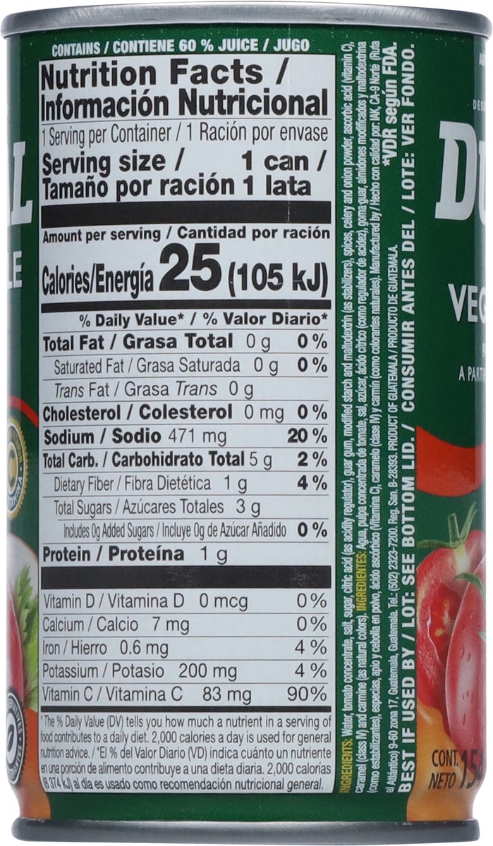 slide 14 of 14, Ducal Vegetable Juice, 5.2 oz