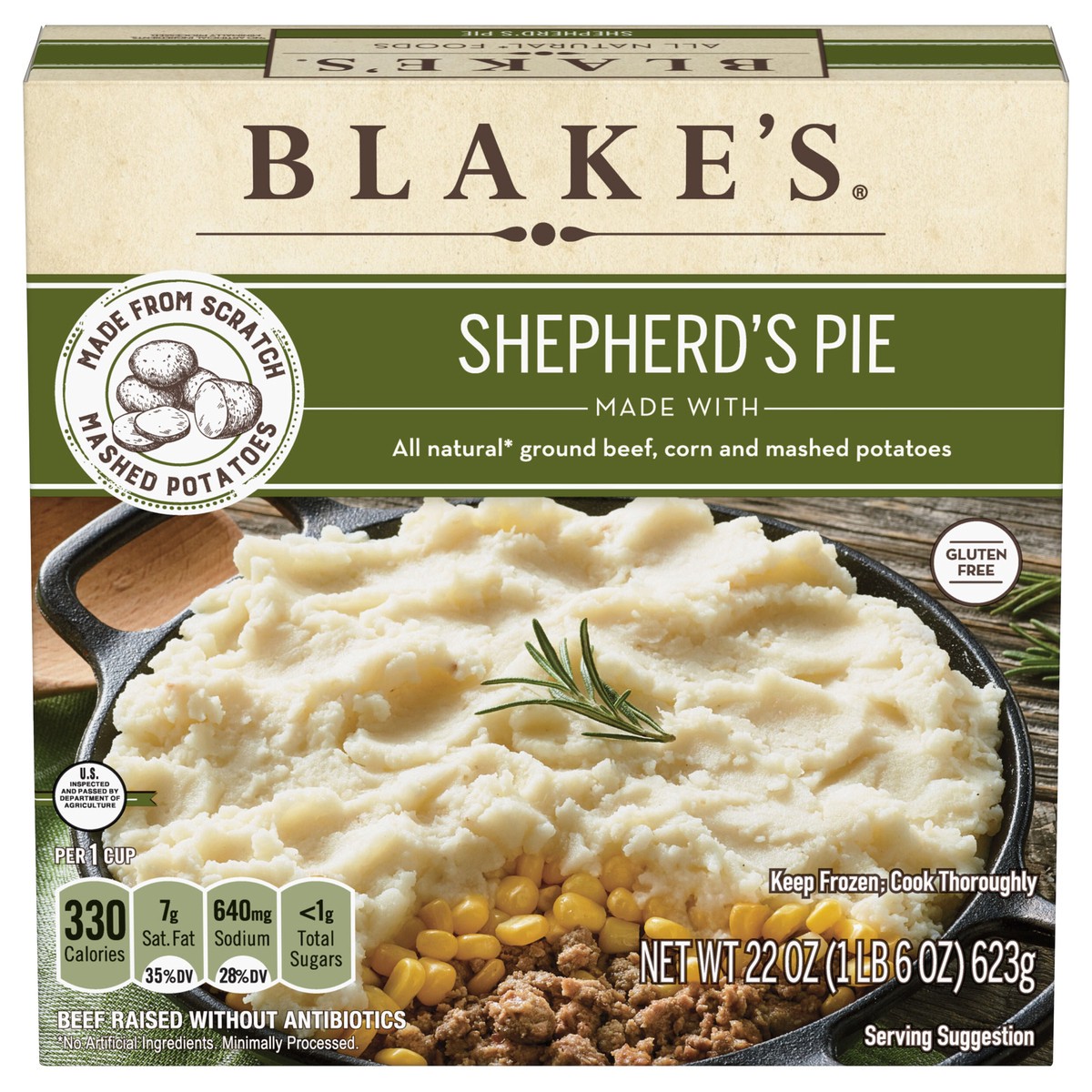 slide 1 of 9, Blake's All Natural Shepherd's Pie, Frozen Meal, 22 oz, 22 oz
