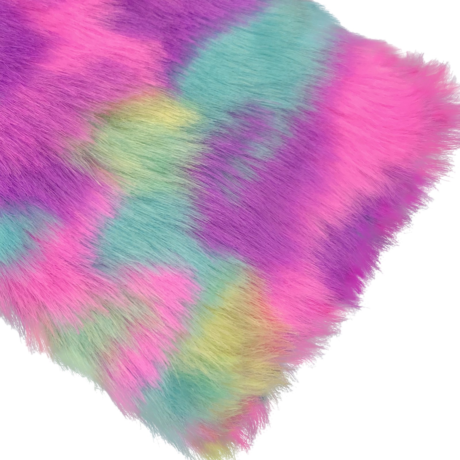 slide 2 of 4, Multicolor Unicorn Craft Faux Fur By Creatology, 9 in x 12 in