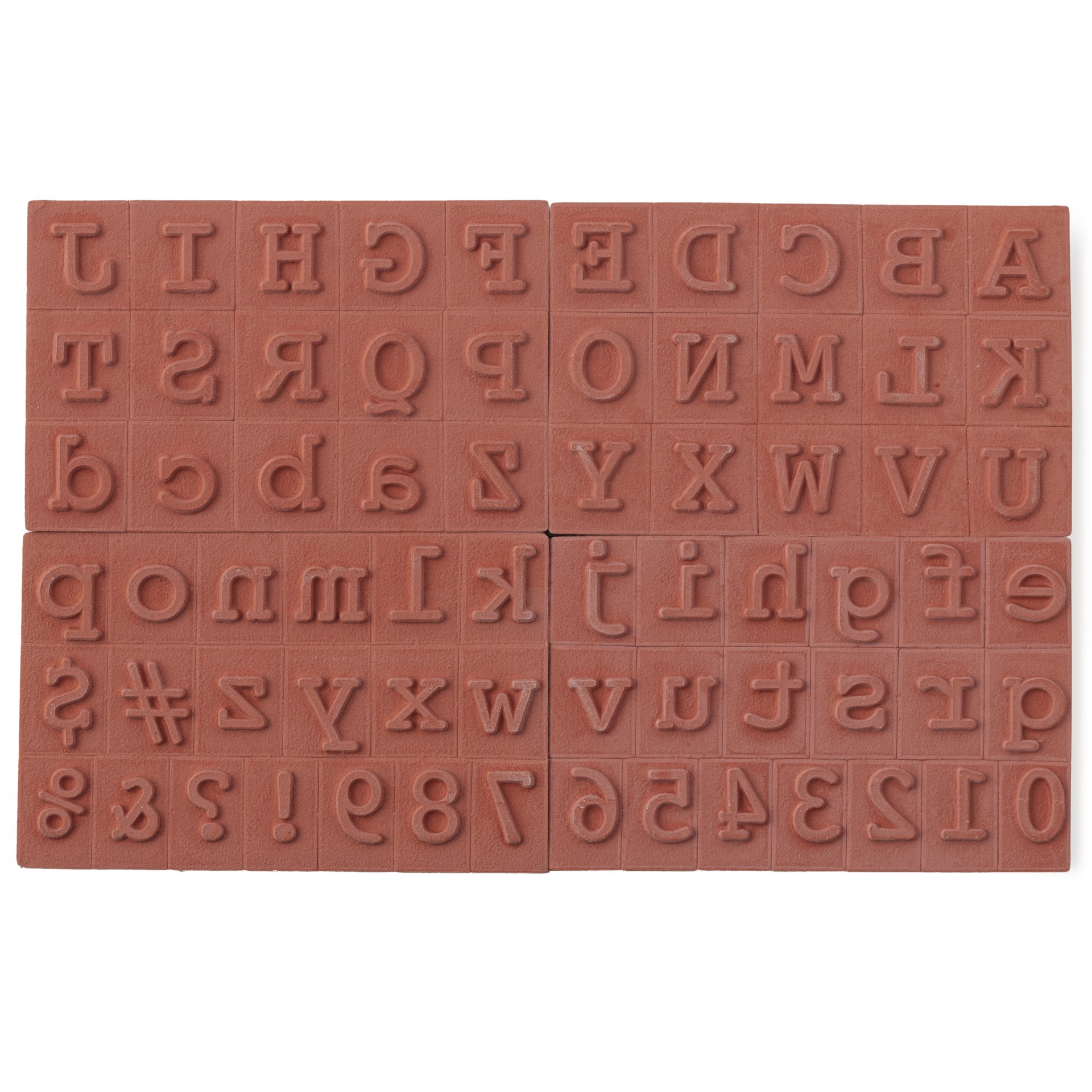slide 3 of 3, Block Alphabet & Numbers Wood Stamp Set By Recollections, 0.96 in x 0.6 in x 1 in