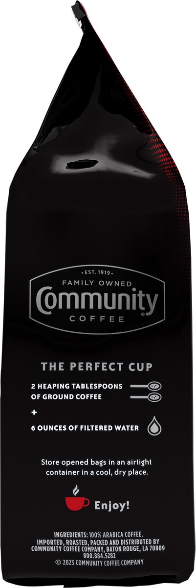 slide 10 of 12, Community Coffee Dark & Bold Espresso Extra Dark Roast Whole Beans, 11 oz