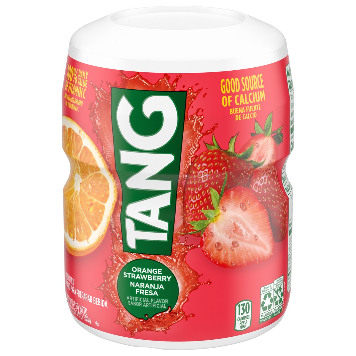 slide 2 of 11, Tang Orange Strawberry Drink Mix 18 oz, 18 oz