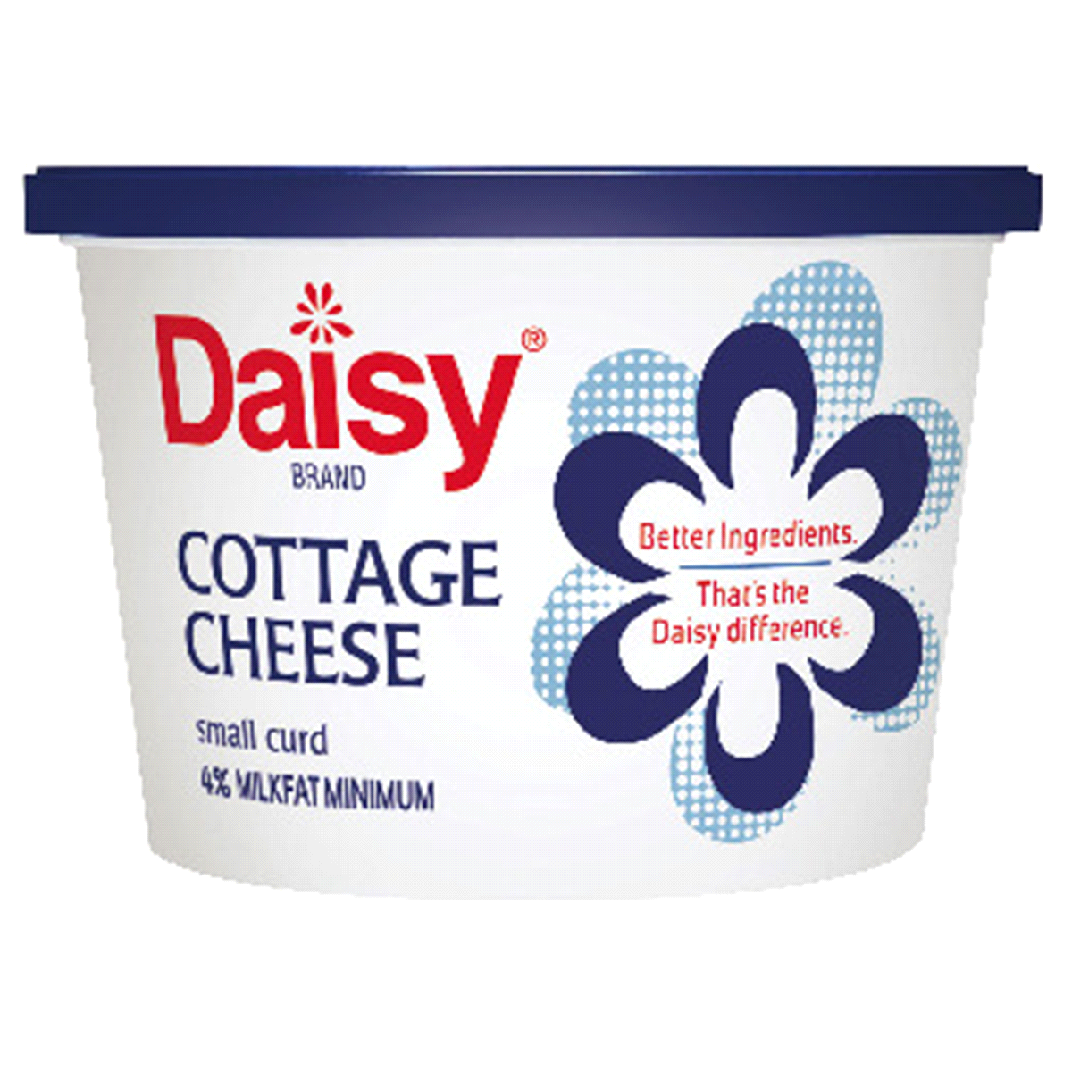 slide 1 of 8, Daisy Cottage Cheese Small Curd 4% Milkfat Minimum, 16 oz