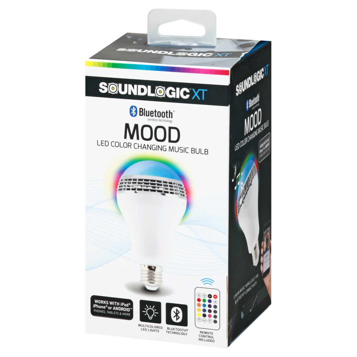 slide 4 of 11, Sound Logic Mood LED Coloring Changing Music Light Bulb, 1 ct