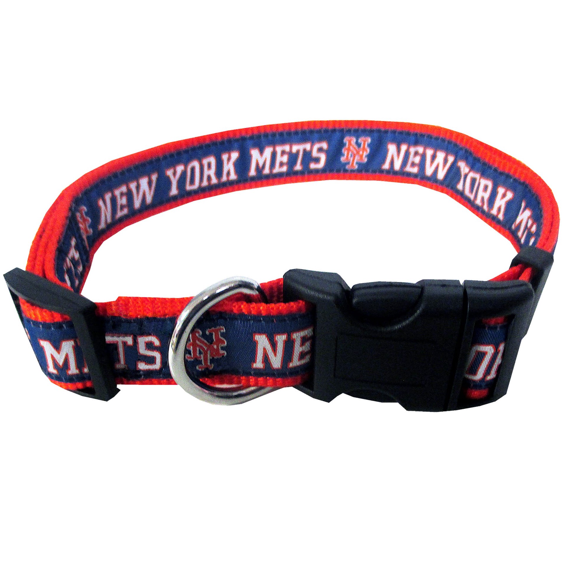 slide 1 of 1, Pets First New York Mets Collar, LG