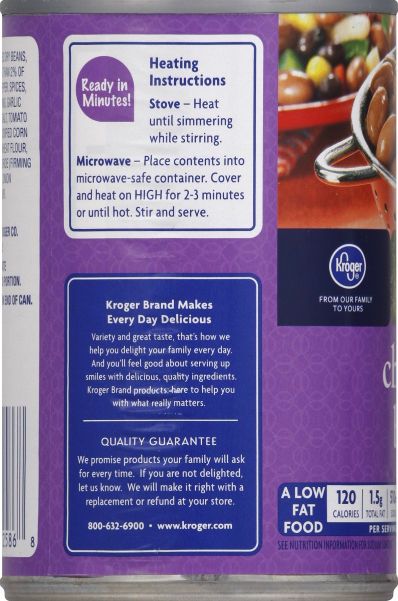 slide 7 of 7, Kroger Chili Hot Beans, 15.5 oz