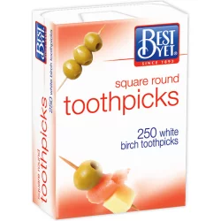 Best Yet Square Round Toothpicks