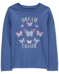 Oshkosh Kid Dream Chaser Graphic Tee Blue L