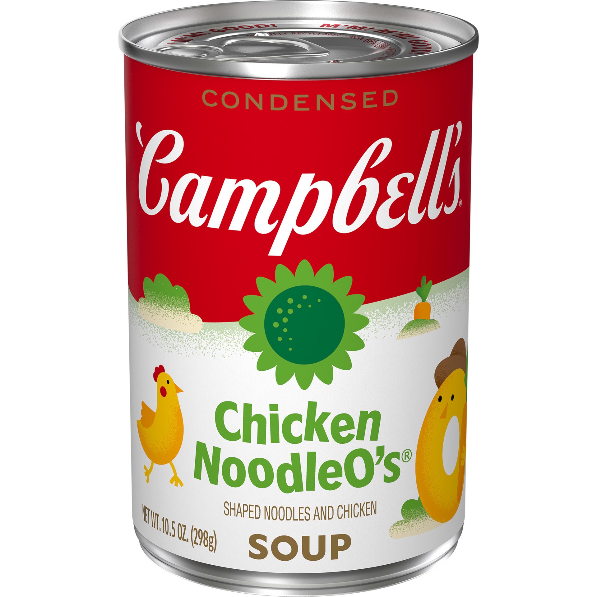 slide 1 of 5, Campbell's Campbell''s Condensed Kids Chicken NoodleO''s Soup, 10.5 oz Can, 10.5 oz