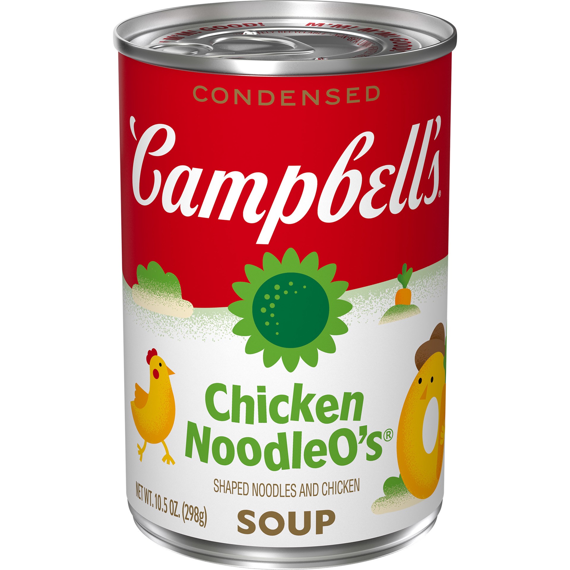 slide 1 of 5, Campbell's Condensed Kids Chicken NoodleO's Soup, 10.5 oz Can, 10.5 oz