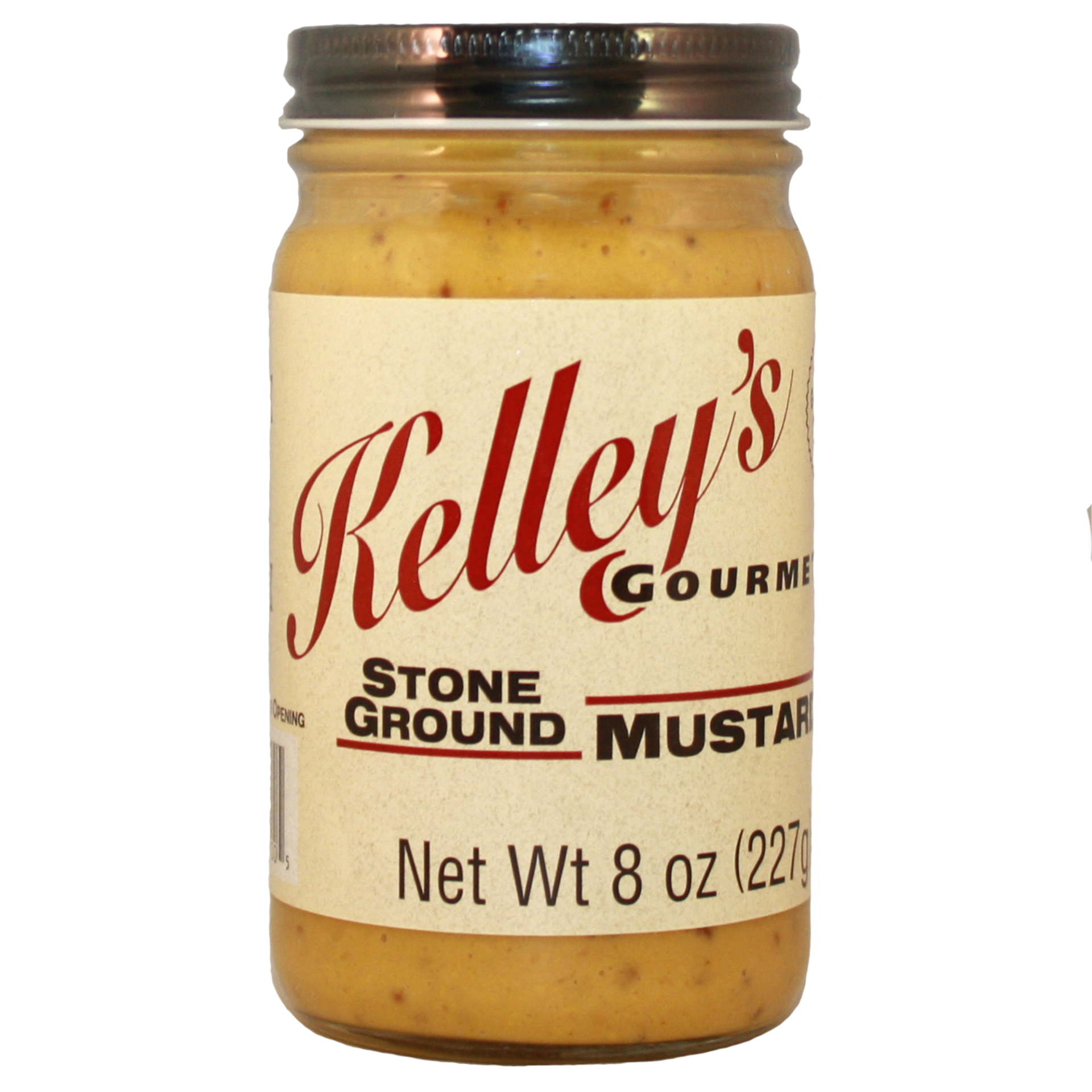 slide 1 of 1, Kelley's Gourmet Stone Ground Mustard, 8 oz