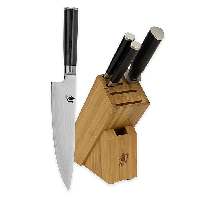 slide 1 of 3, Shun Classic Starter Knife Block Set, 5 ct