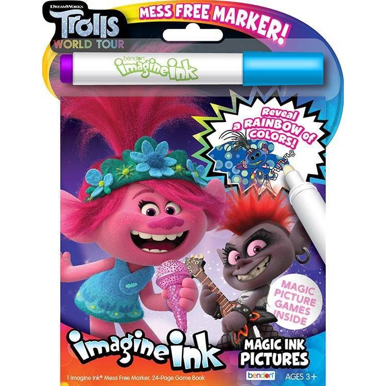 slide 1 of 3, Bendon Trolls World Tour Imagine Ink Magic Ink, 1 ct