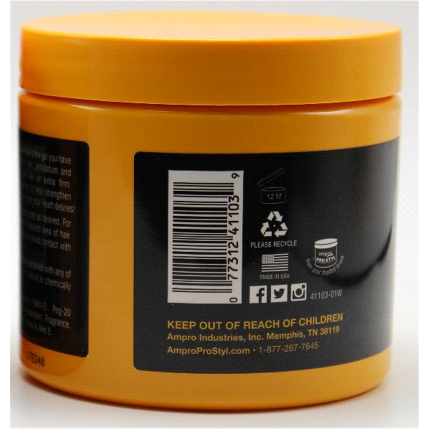 slide 3 of 3, Ampro Pro Styl Shine N Jam Conditioning Gel Extra Hold With Honey Extract, 16 oz