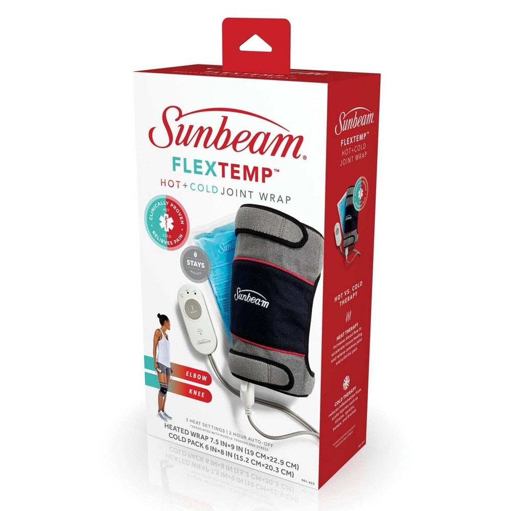 slide 6 of 11, Sunbeam FlexTemp Hot & Cold Joint Wrap - Gray, 1 ct