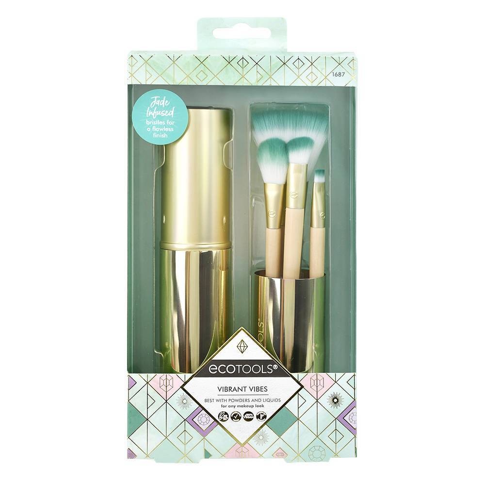 slide 4 of 5, EcoTools Vibrant Vibes Brush Kit, 1 ct