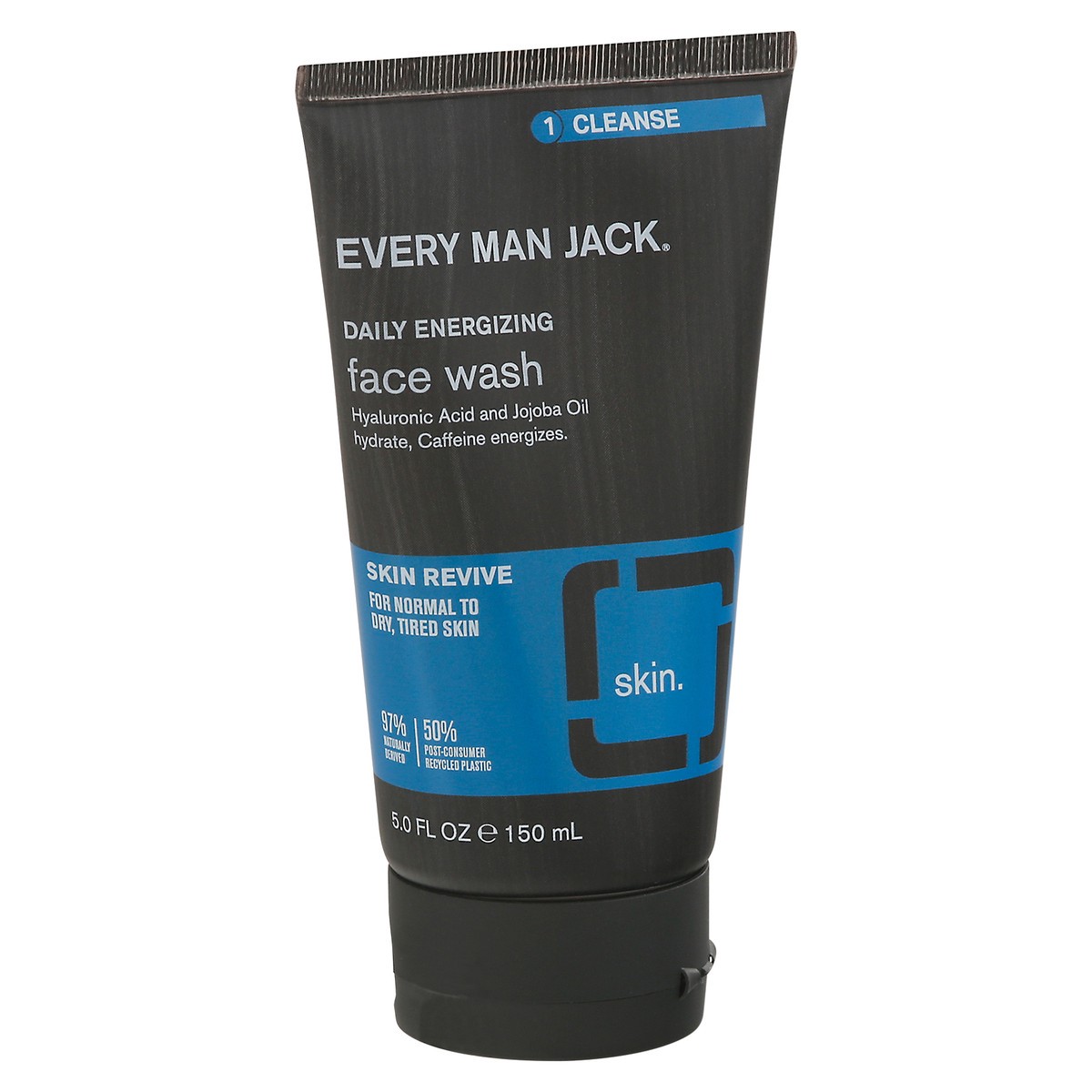 slide 2 of 9, Every Man Jack Daily Energizing Fragrance Free Face Wash for Men, Naturally Derived, 5 oz, 5 fl oz