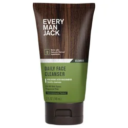 Every Man Jack Daily Energizing Fragrance Free Face Wash for Men, Naturally Derived, 5 oz