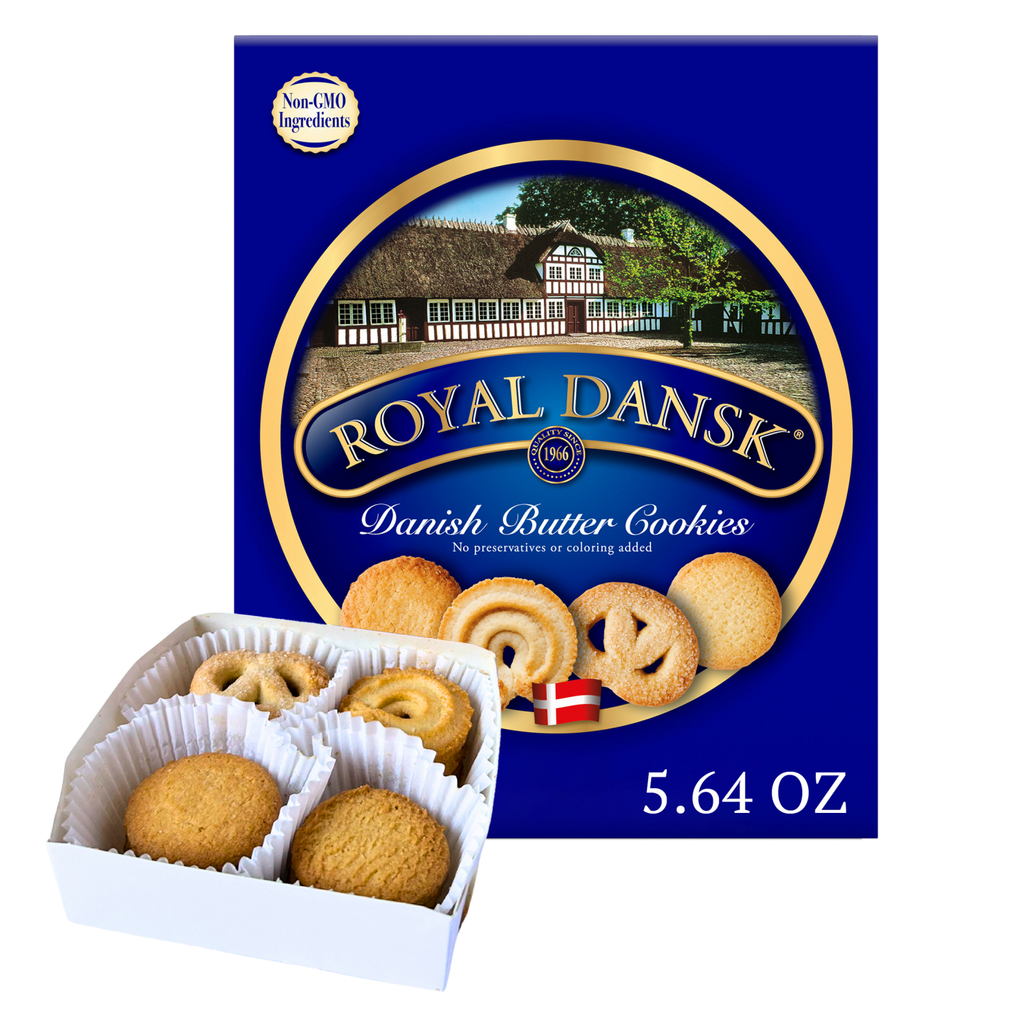 slide 1 of 5, Royal Dansk Danish Butter Cookies 2 - 2.82 oz Packs, 2 ct