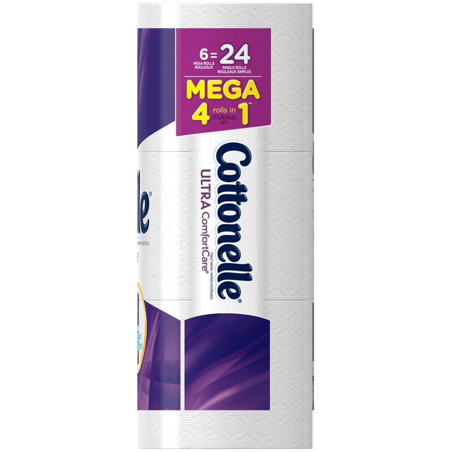 slide 2 of 3, Cottonelle Mega Roll Ultra Comfort Care, 6 ct