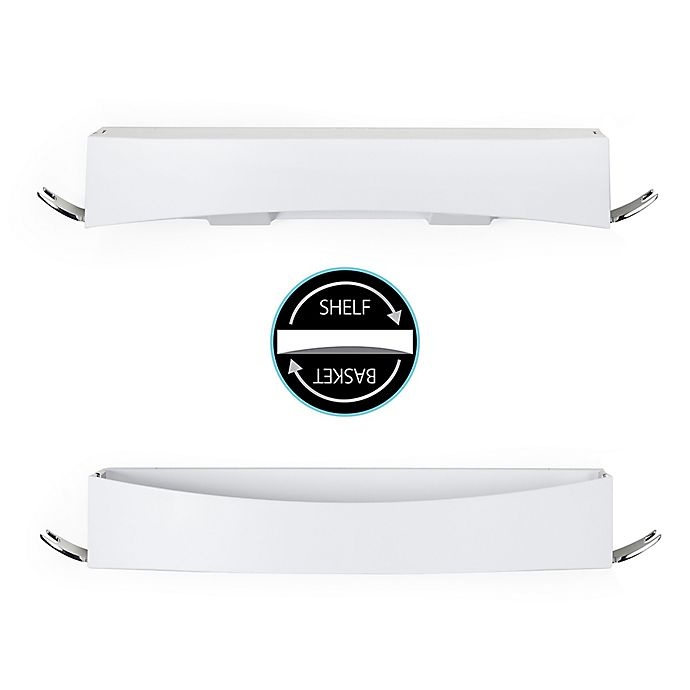 slide 5 of 6, Better Living CLEVER Flip Shower Shelf - White, 1 ct