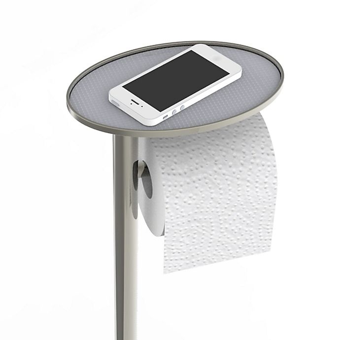 slide 2 of 3, Better Living OVO Toilet Caddy - Polished Nickel, 1 ct