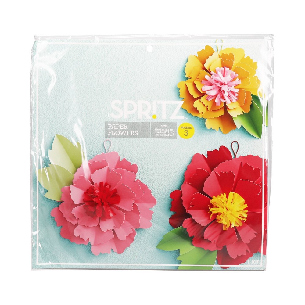 slide 3 of 3, 3ct Large Floral Party Decor - Spritz, 3 ct