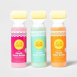 Sidewalk Chalk Paint Rollers 3 ct - Sun Squad™: Washable Set, Ages 4+
