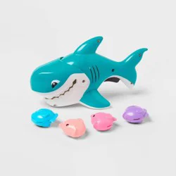 Silly Snack Shark Pool Toy 5 Piece - Sun Squad™: Dive Swim Water Beach Set