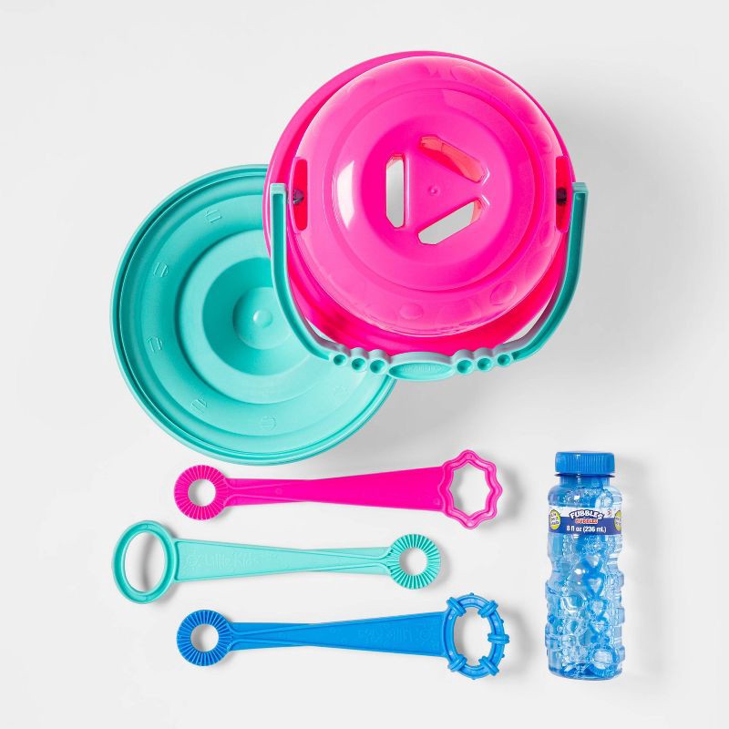 slide 6 of 6, No Spill Big Bubble Bucket - Sun Squad™, 1 ct