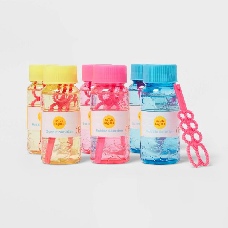 slide 2 of 2, Bubble Solution 4oz 6pk - Sun Squad™: Easter Basket Stuffer Toy for Kids 3+, 6 ct; 4 oz