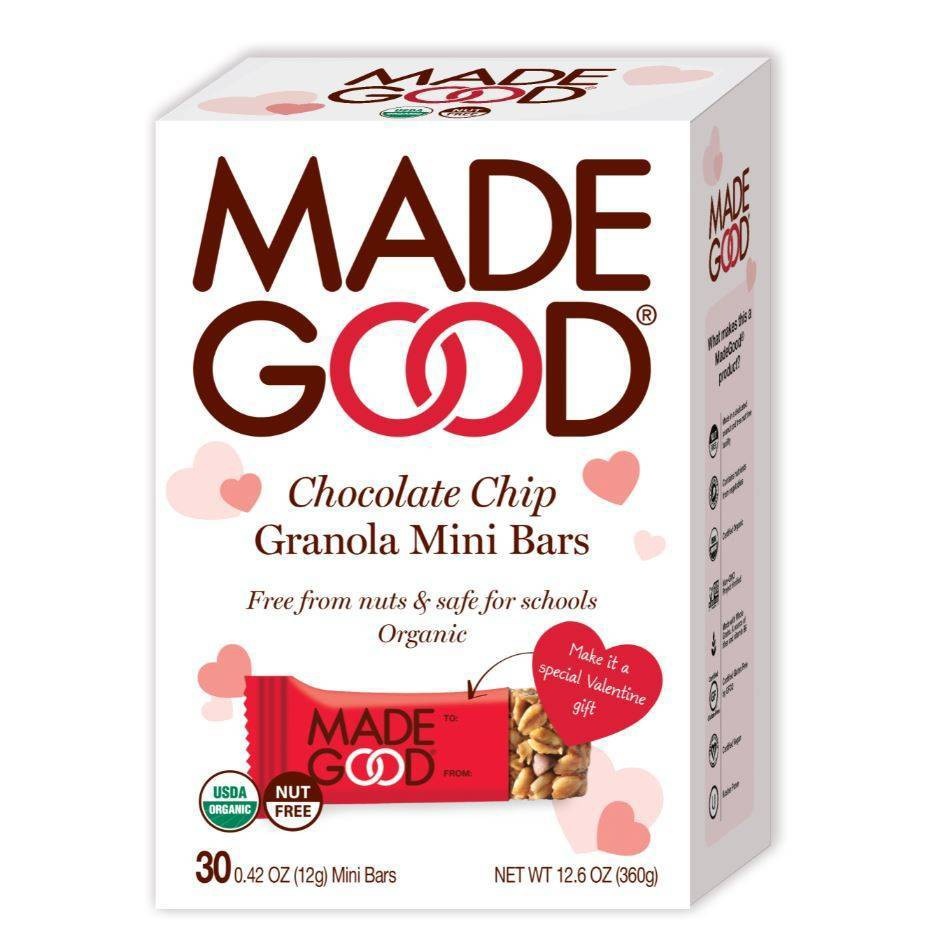 slide 1 of 1, MadeGood Made Good Organic Chocolate Chip Mini Granola Bars, 30 ct